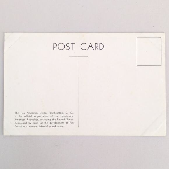 Hall of the Americas Pan American Union Building Postcard 1930s Washington DC - Picture 2 of 2